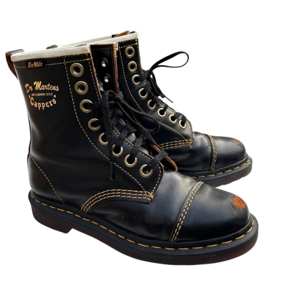 Dr Marten Capper Vintage Smooth Leather Boots Womes's Size 6*